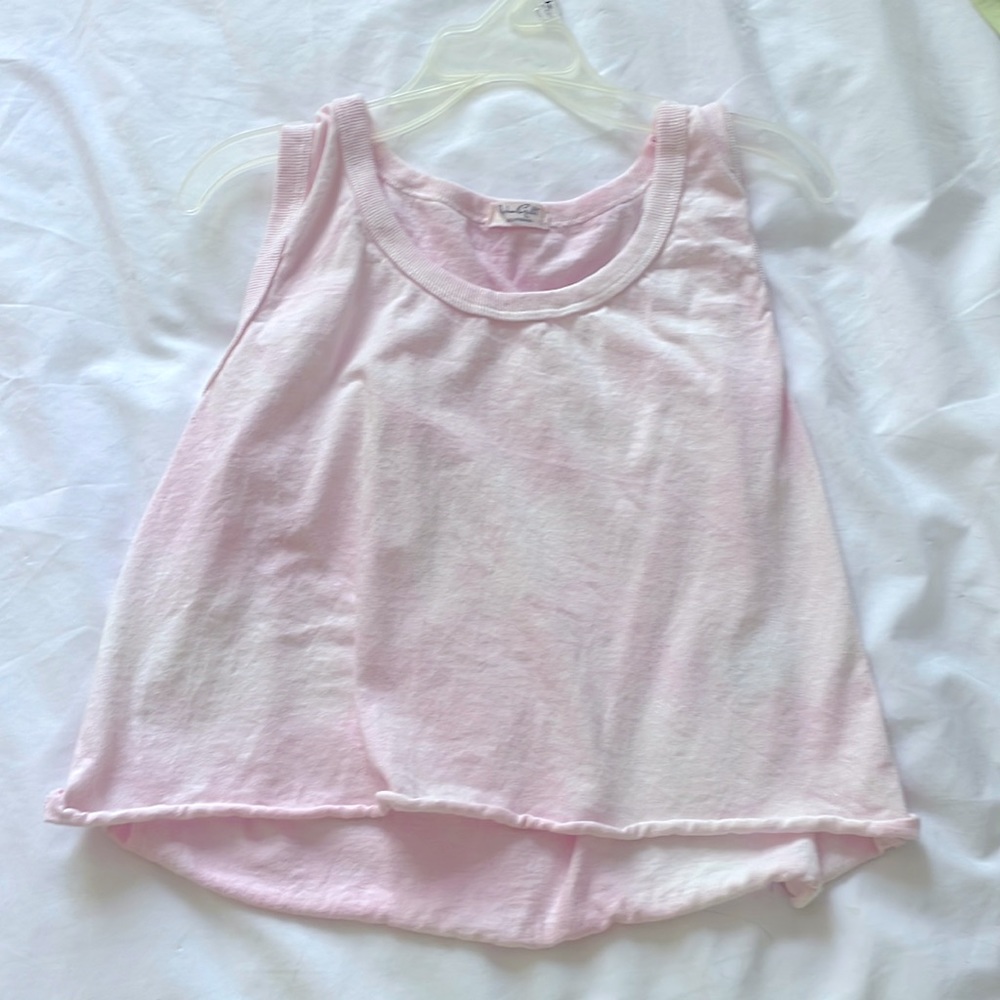 John Galt cropped tie dye tank
